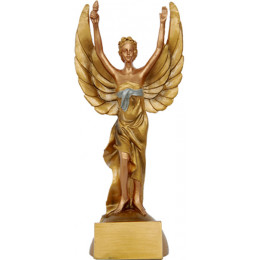 Фигурка литая Трофей Ника RF2001/G 19см (45*23мм)