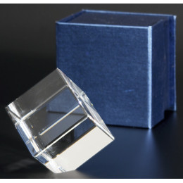 Награда хрустальная T026 (6*6*6) футляр в комплекте