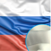 Флаг РФ из готового полотна (полиэфирный шелк)  90х135