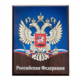 Плакетка с декоративными элементами из пластика, с УФ-печатью 16,5х11,5